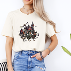 Spooky Farm Trio Witchy Chickens Halloween T-Shirt