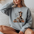 "I Put a spell on you" Witch Vintage Crewneck Sweatshirt