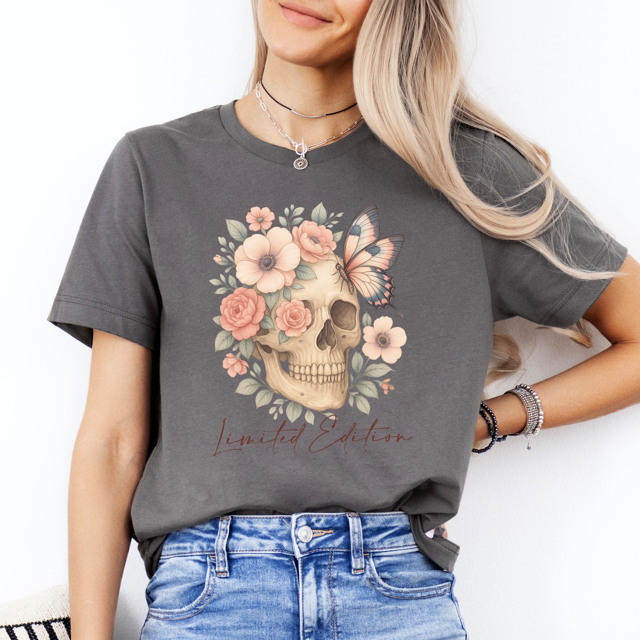 Limited Edition Floral Skull Tee
