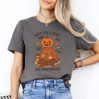 Pumpkin Head Book Lover Tee
