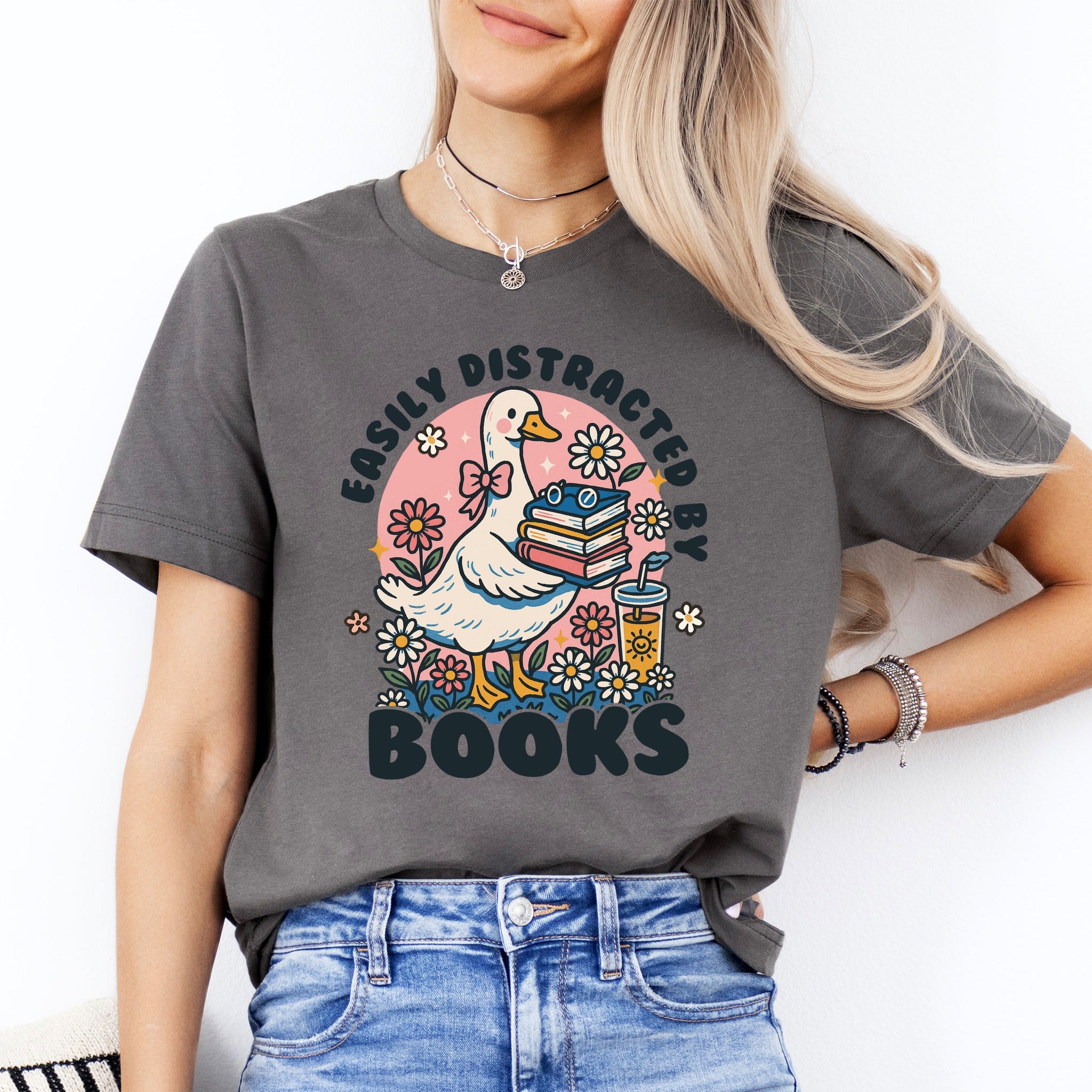 Easily Distracted By Books Tee