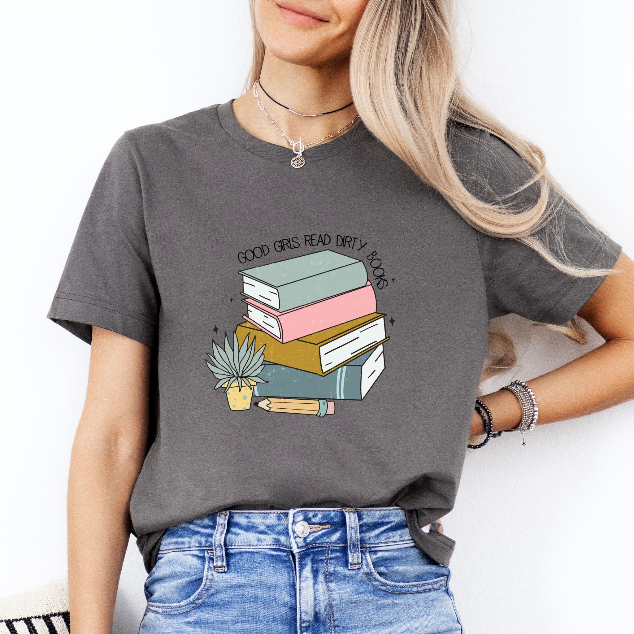 Good Girls Read Dirty Books Tee