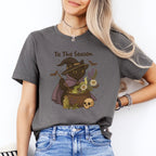 Witch Cat Tis The Season Halloween Shirt