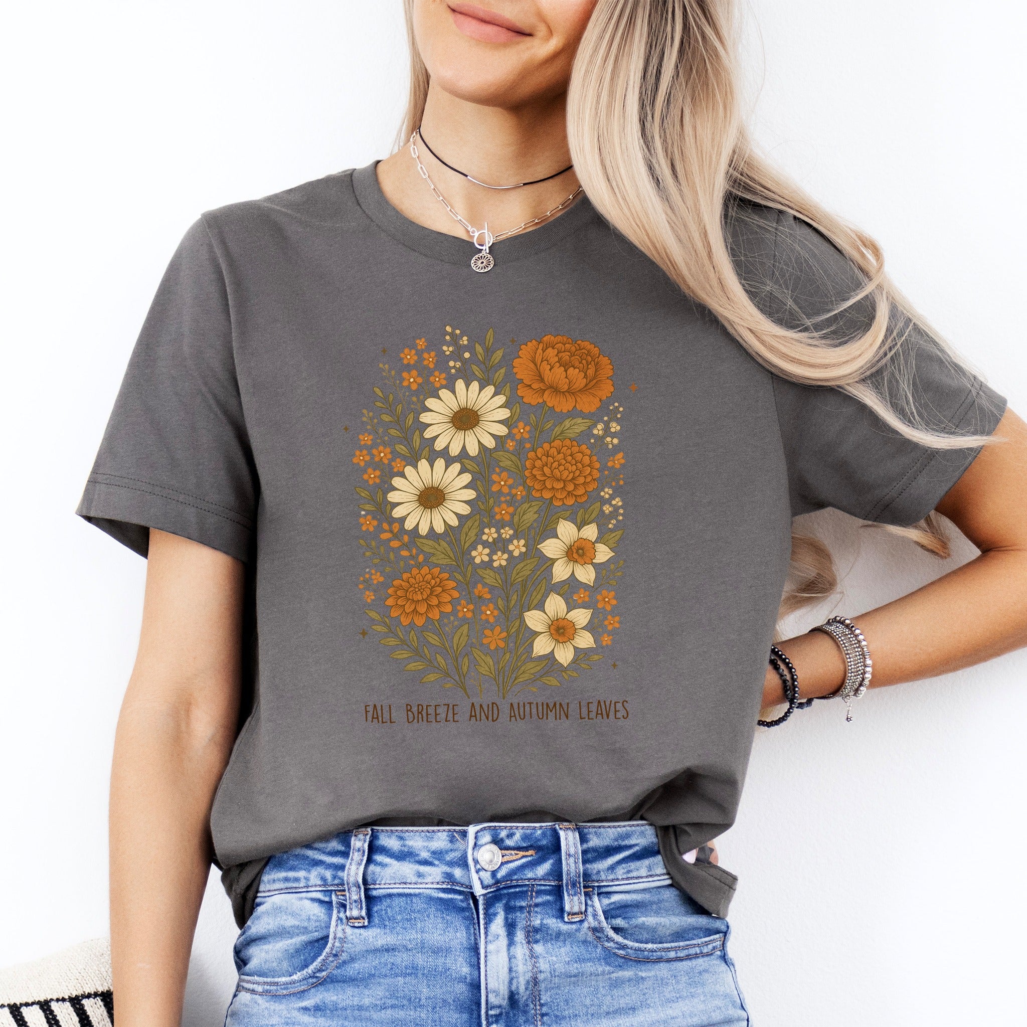 Fall Breeze and Autumn Leaves Tee