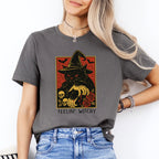 Feelin Witchy Black Cat Tee