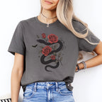 Spooky Season Snake Rose Tee