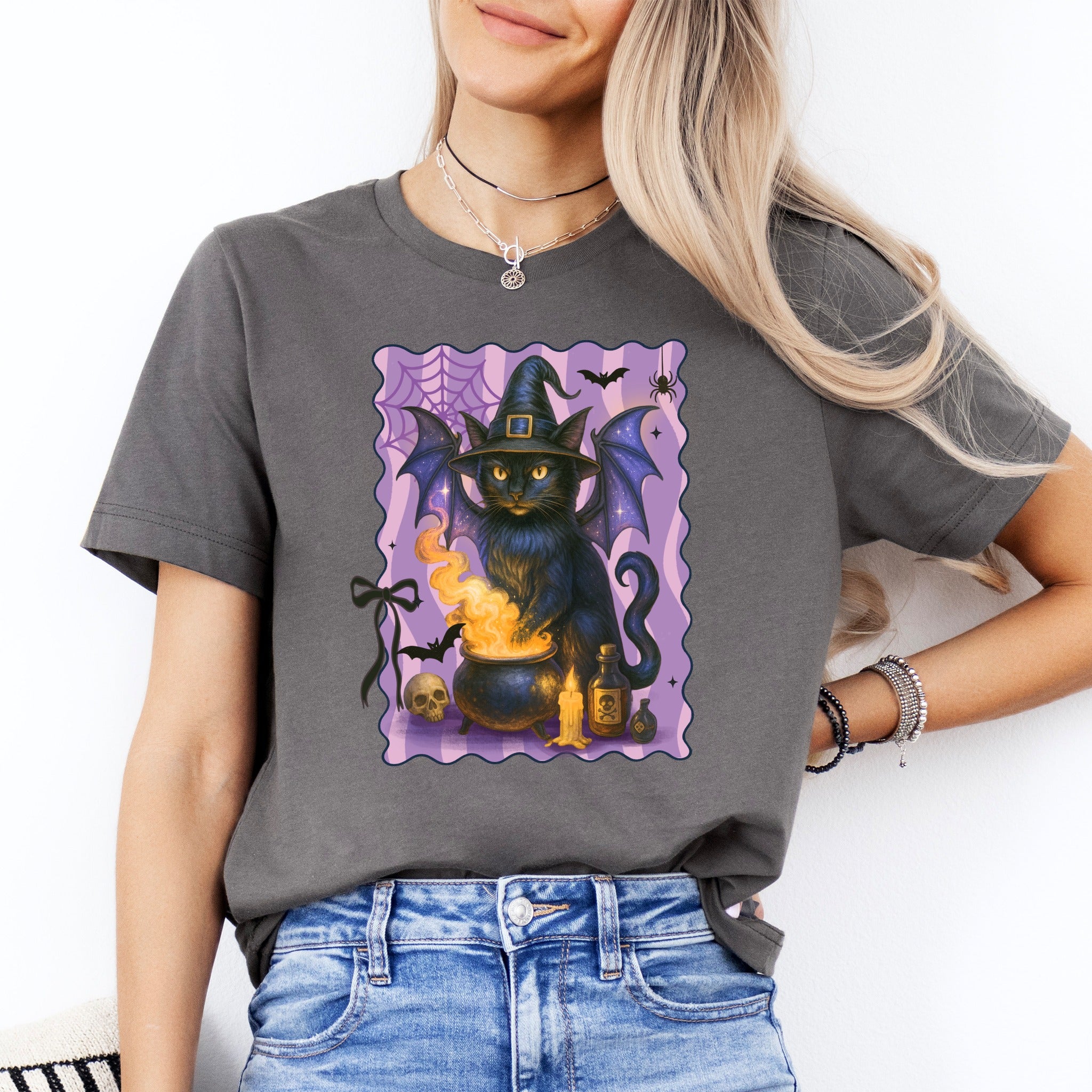 Batwing Witch Cat Tee