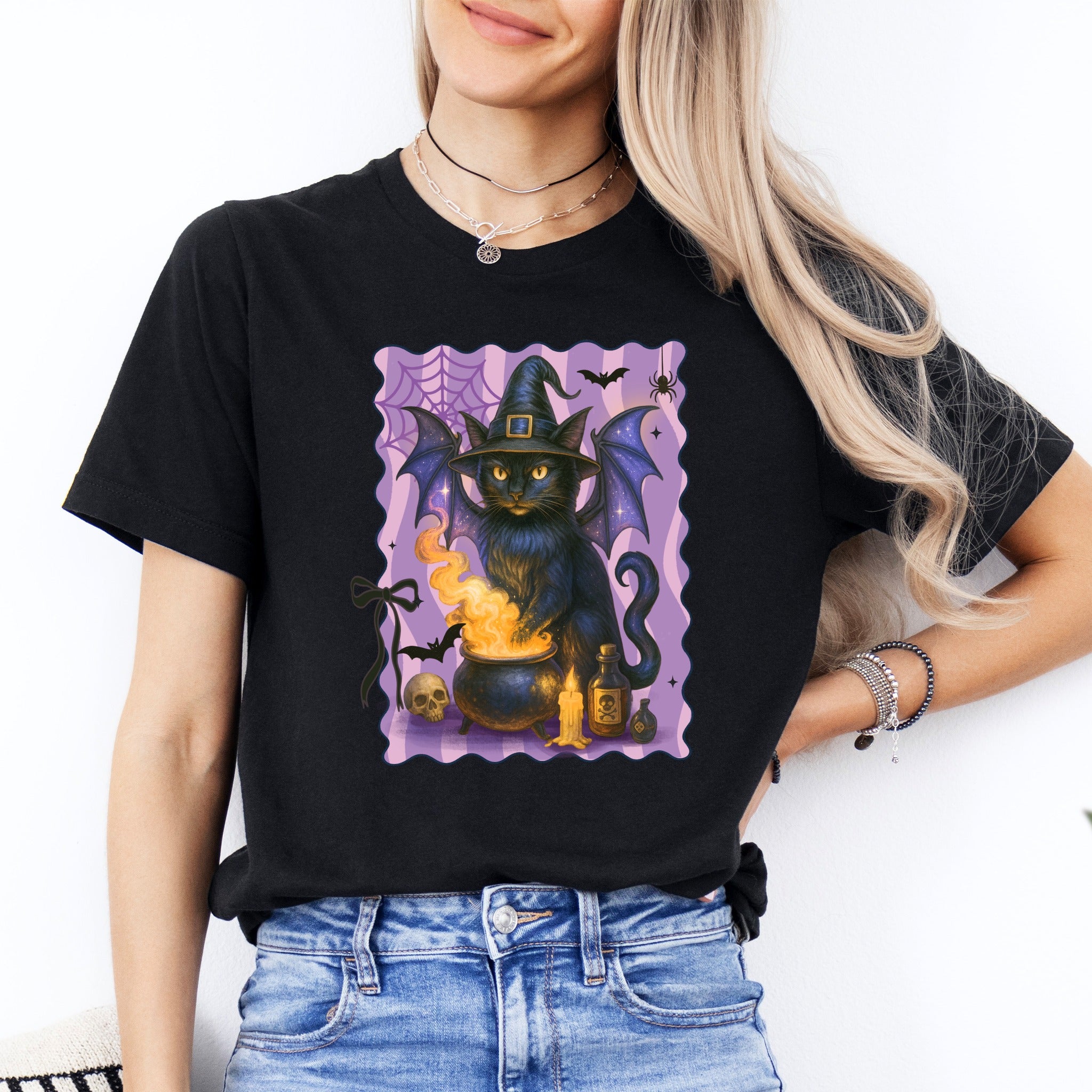 Batwing Witch Cat Tee