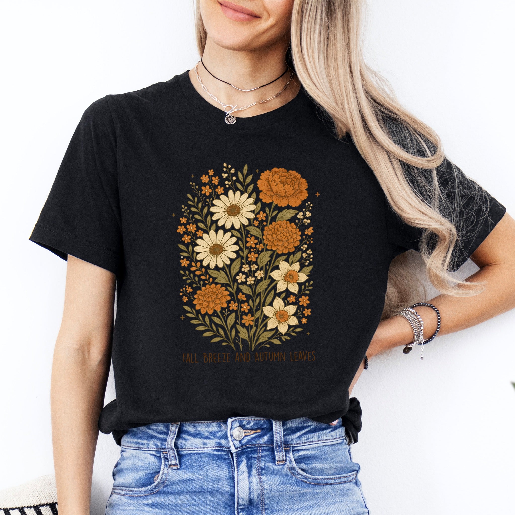 Fall Breeze and Autumn Leaves Tee