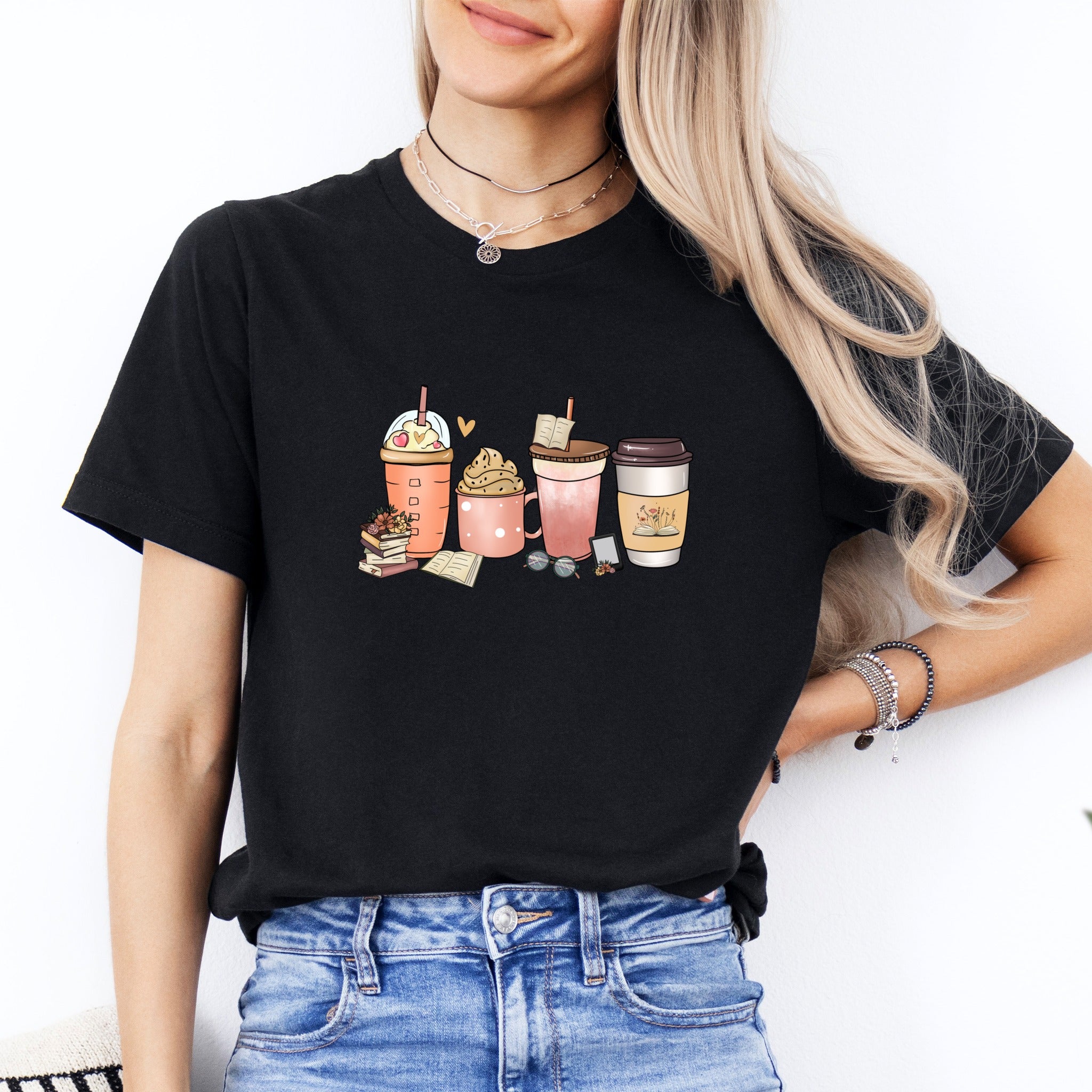 Books & Coffee Tee