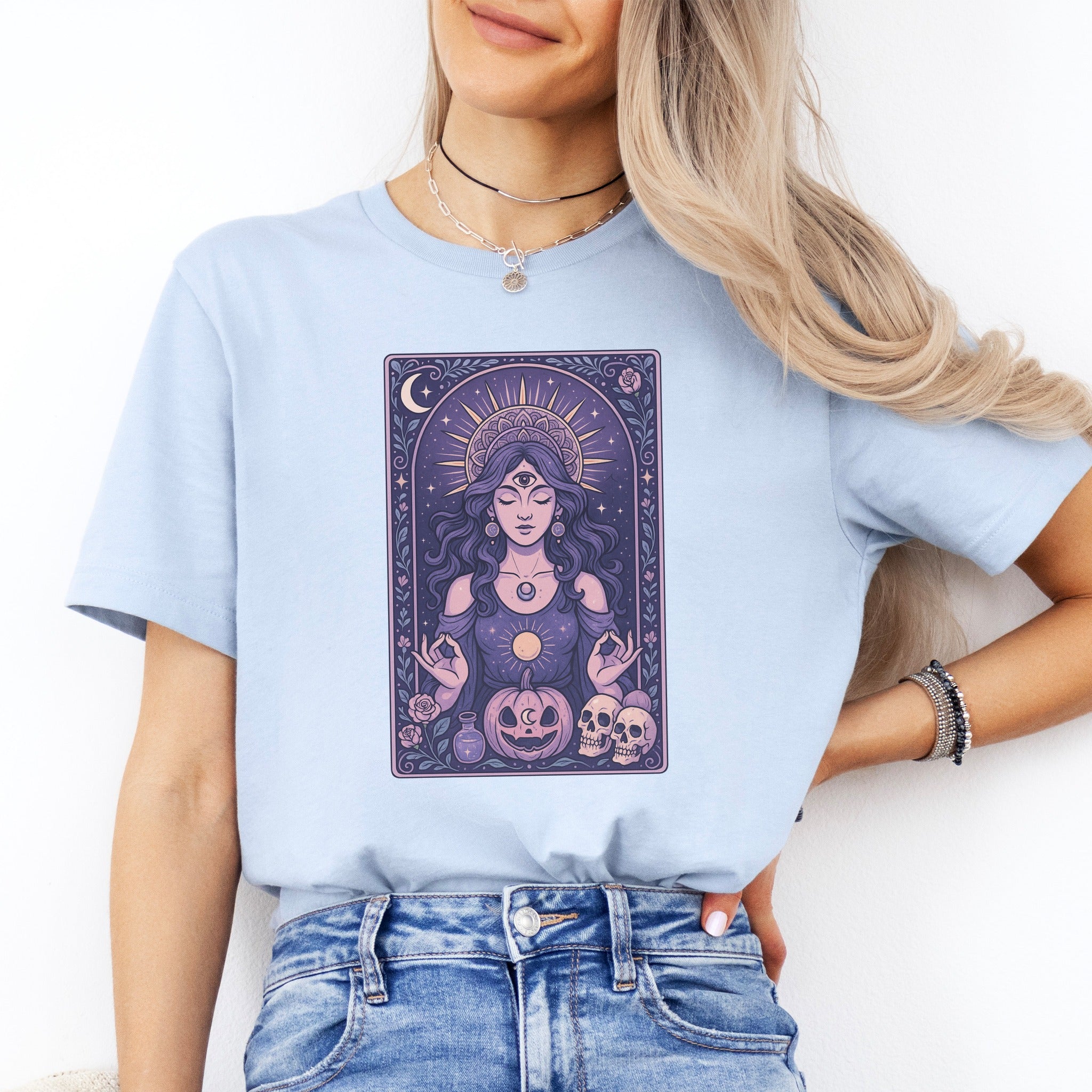 Divine Witch Goddess T-Shirt – Mystic Halloween Tee