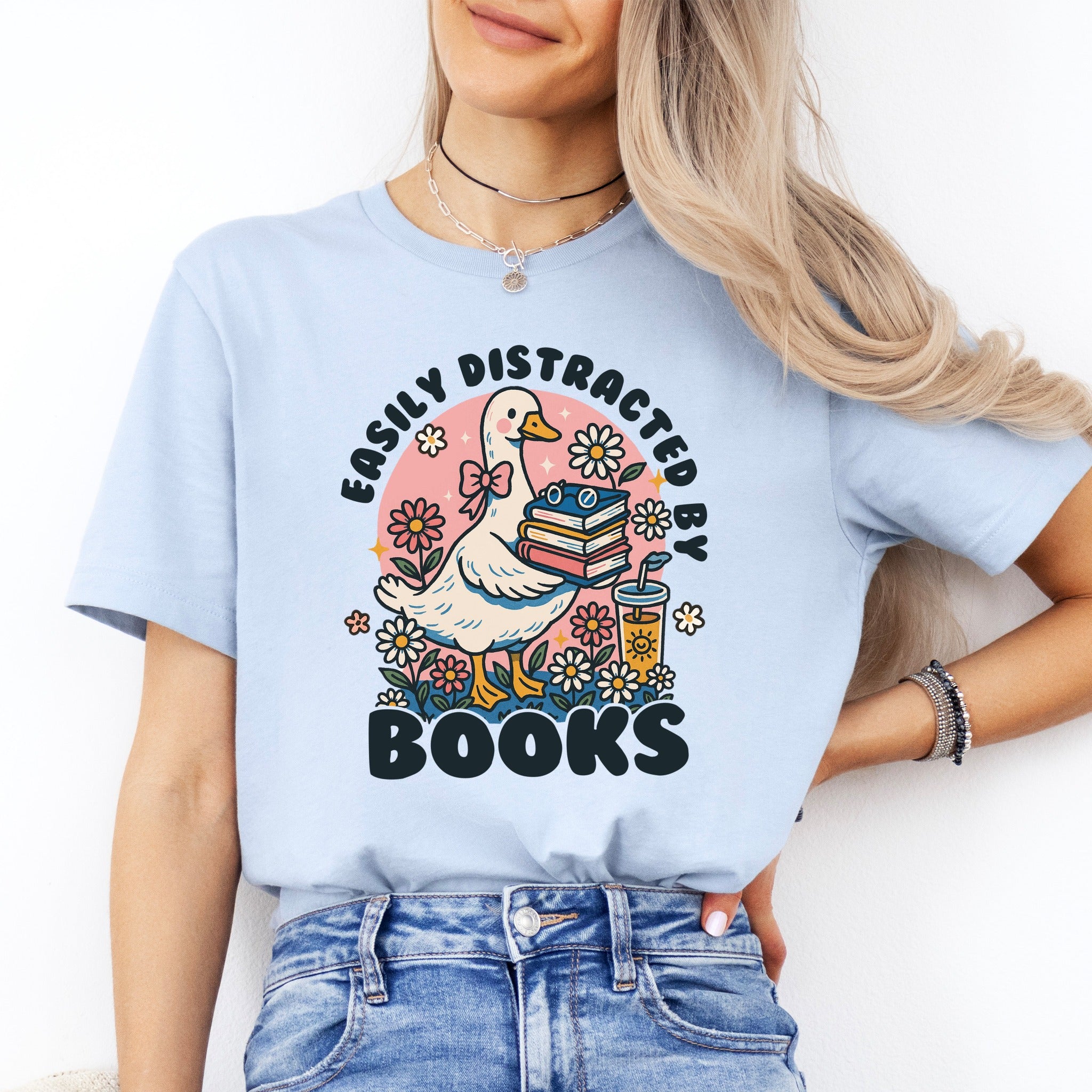 Easily Distracted By Books Tee