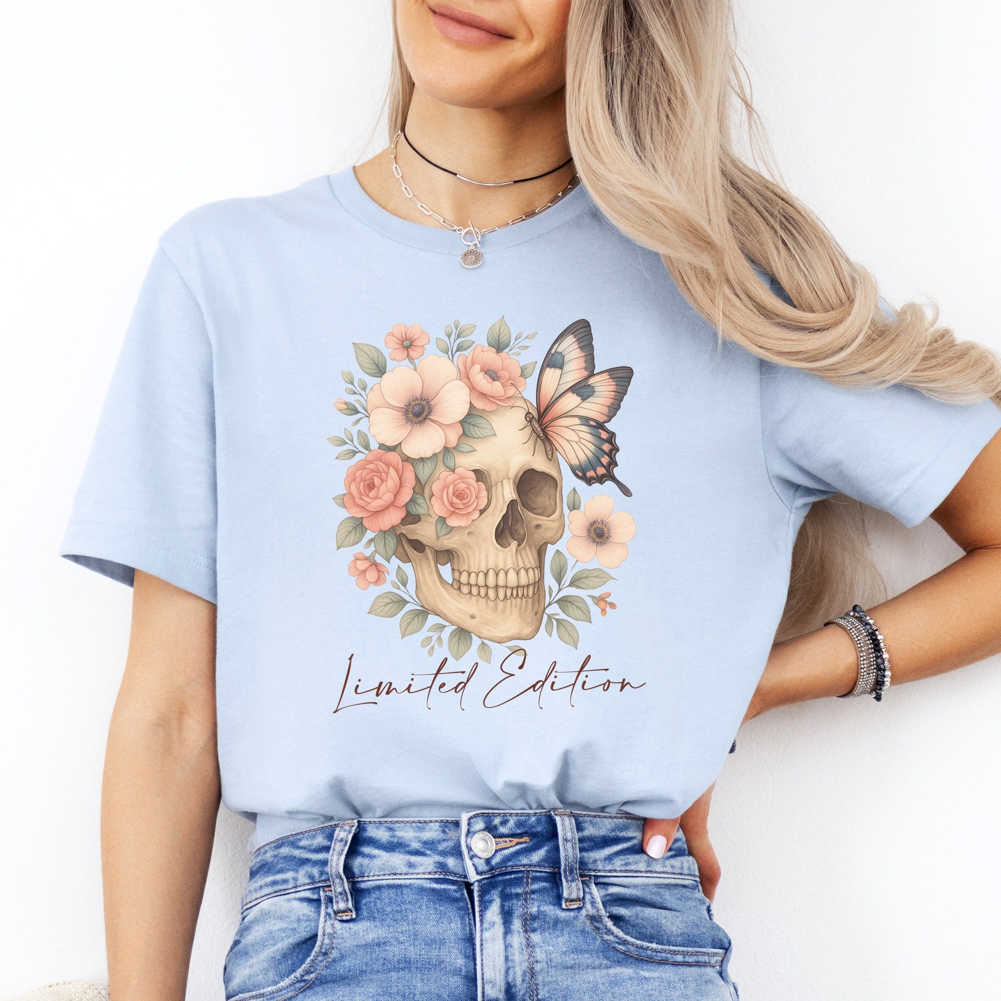 Limited Edition Floral Skull Tee