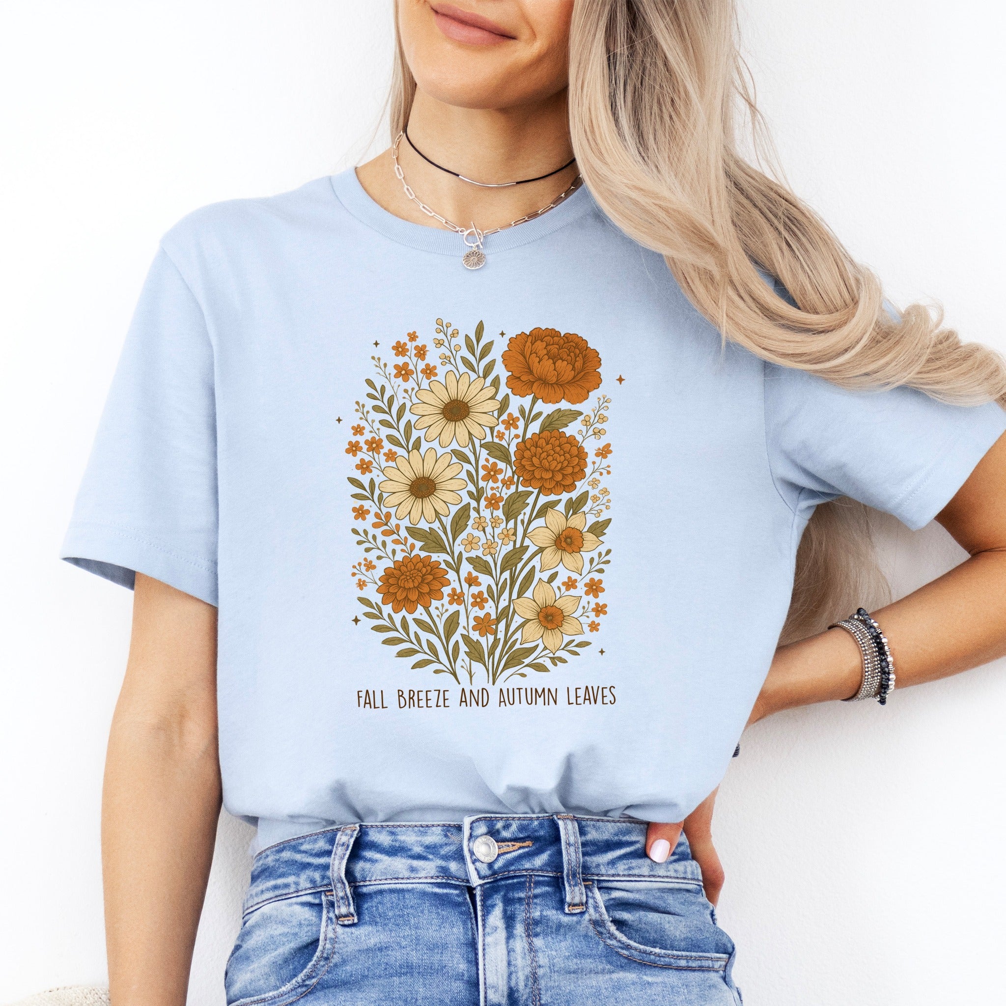 Fall Breeze and Autumn Leaves Tee
