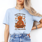Pumpkin Head Book Lover Tee