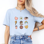Book Lover Icons Tee
