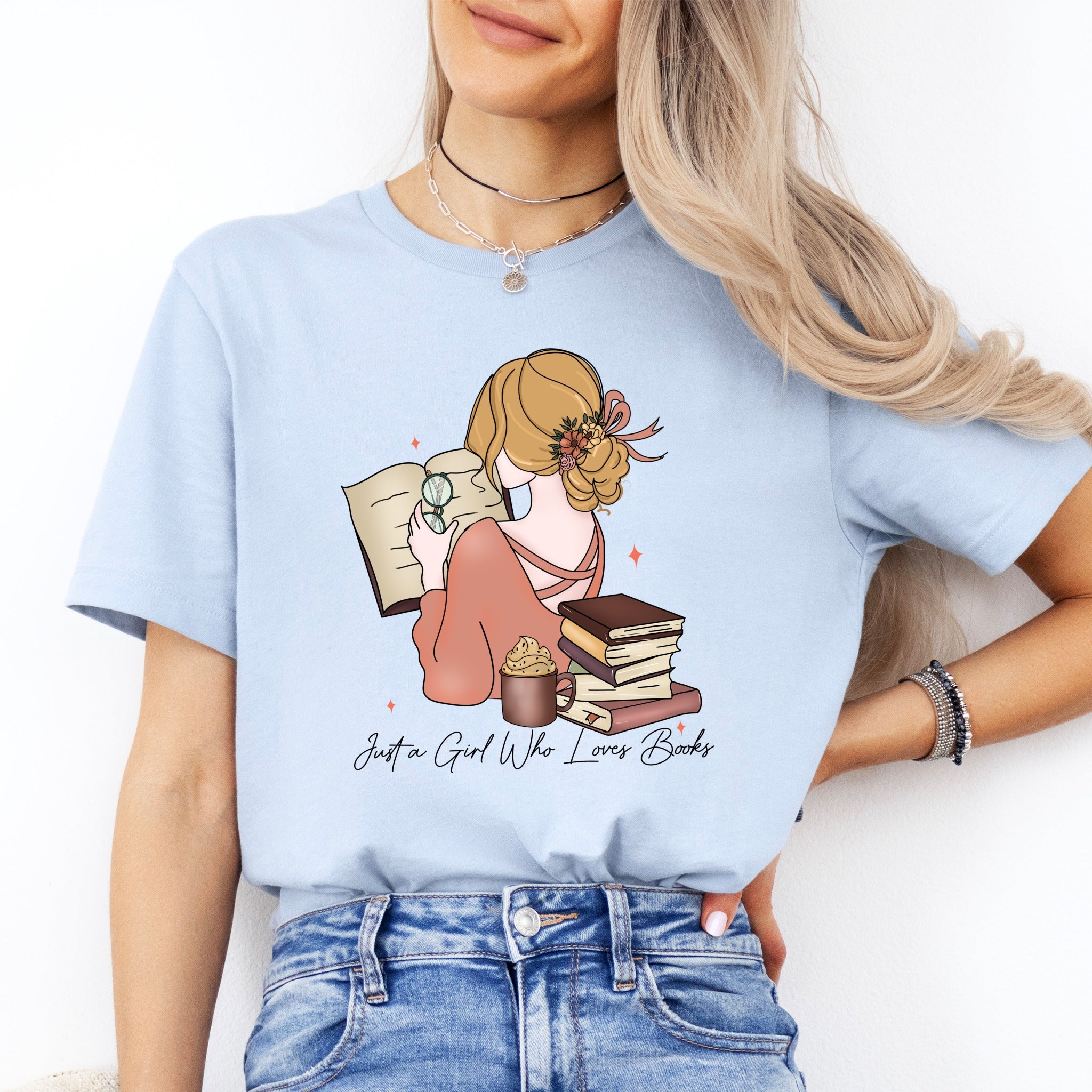 Just a Girl Who Loves Books Tee