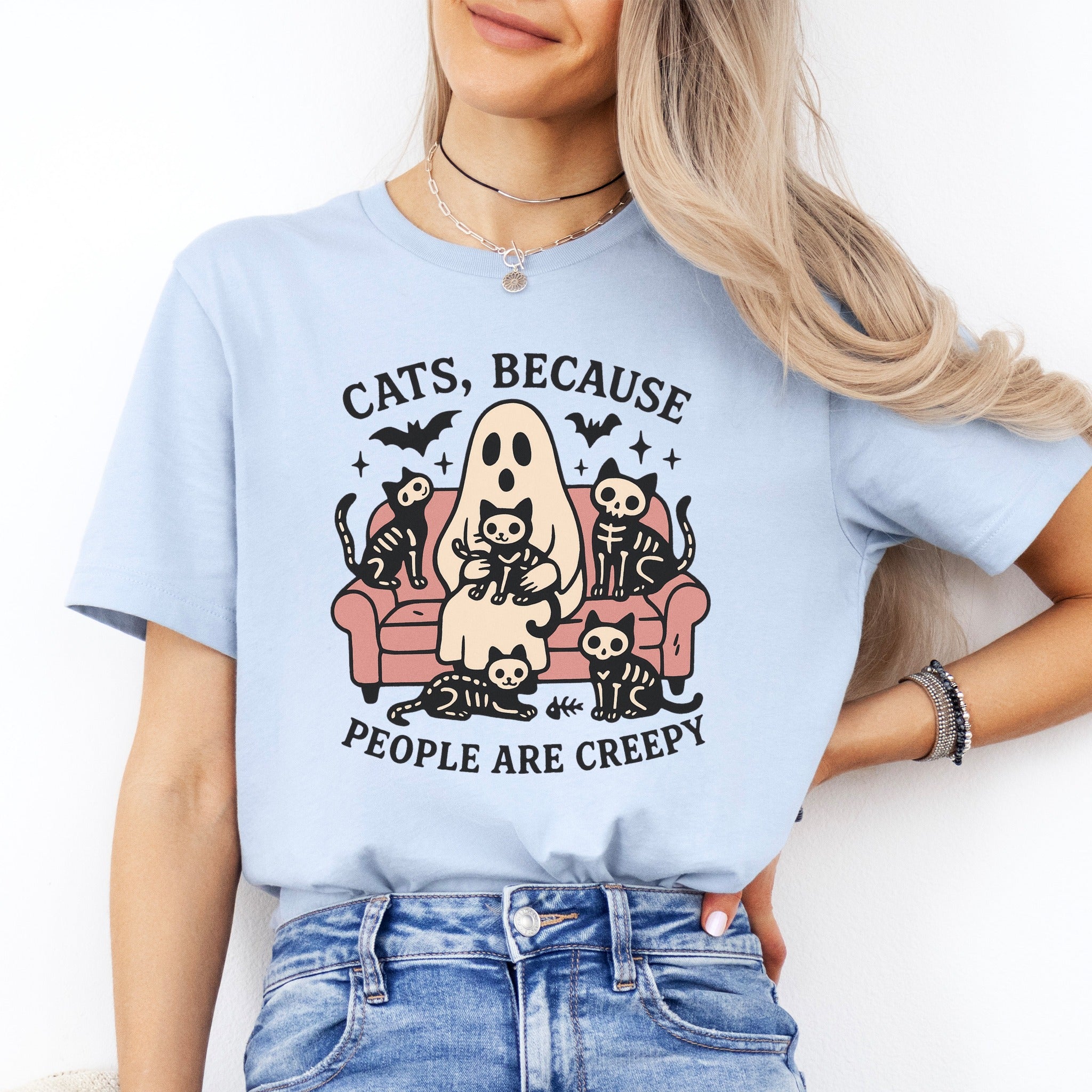 Cats Because People Are Creepy Tee