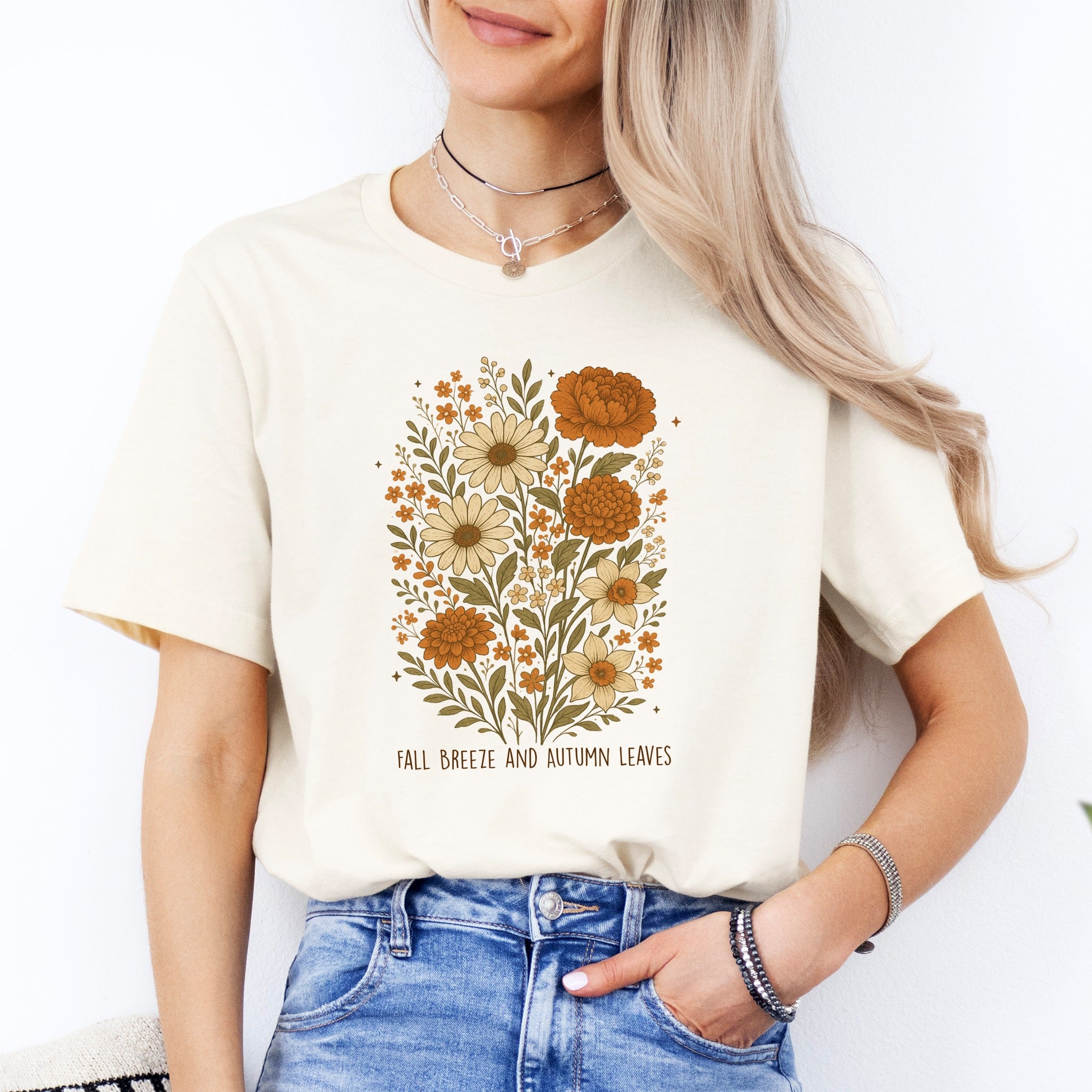 Fall Breeze and Autumn Leaves Tee
