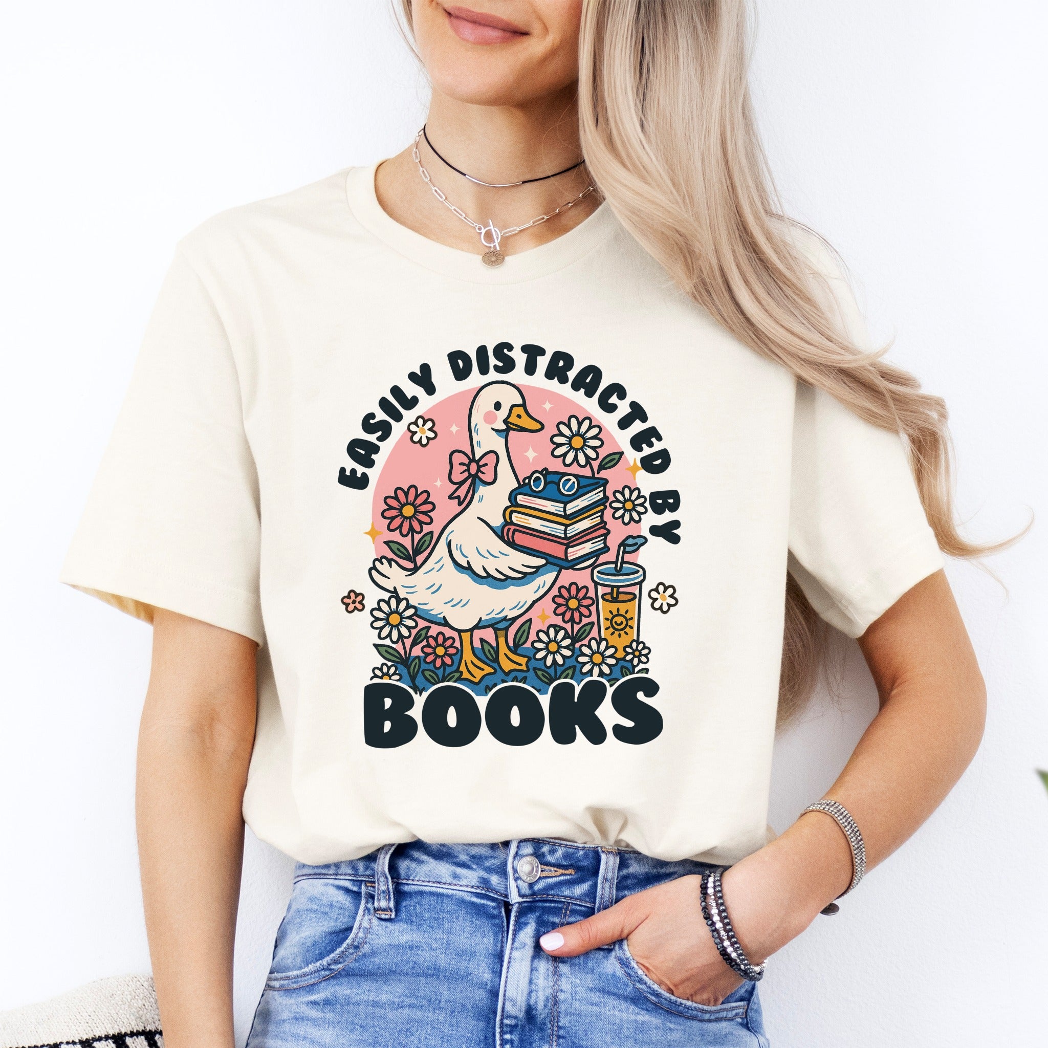 Easily Distracted By Books Tee