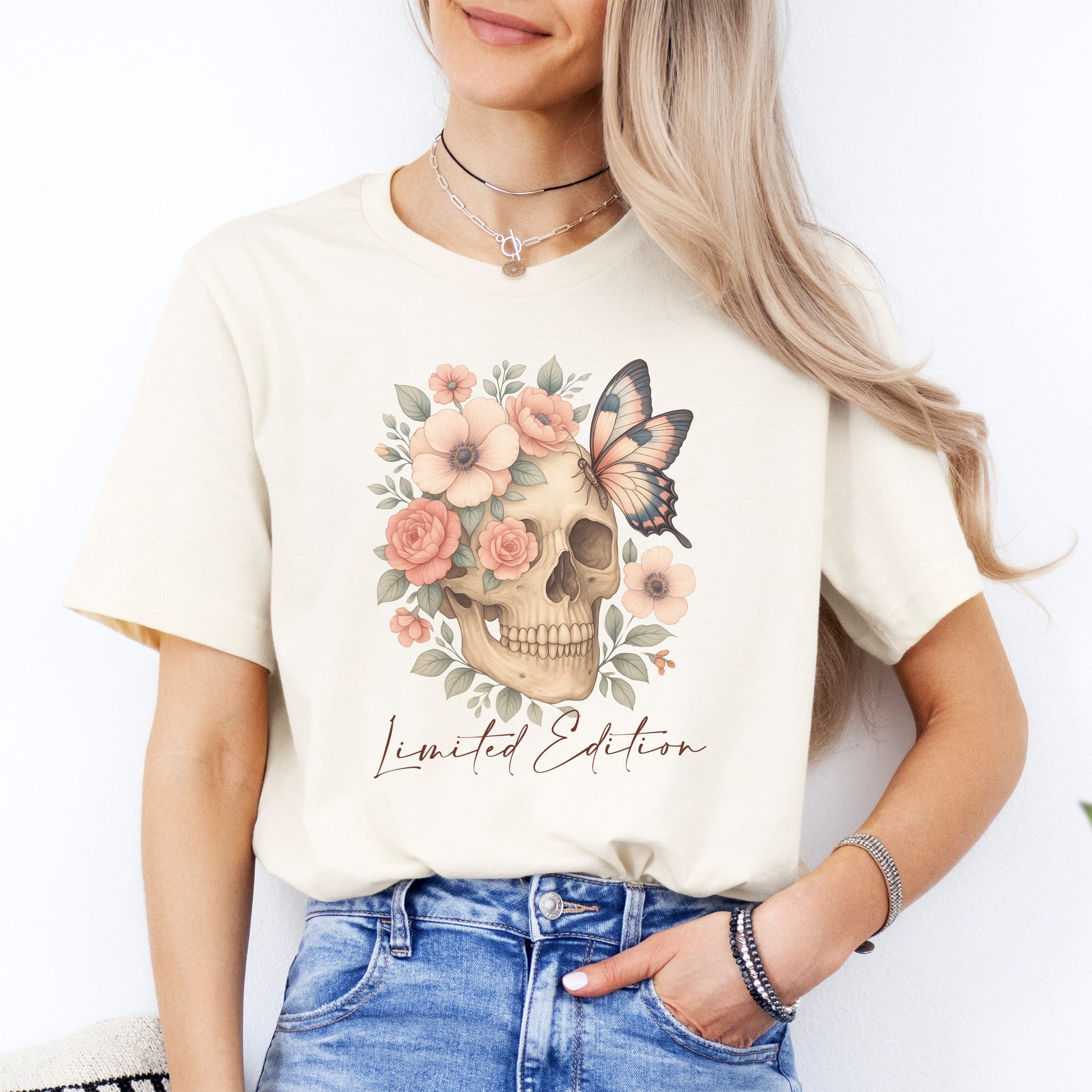 Limited Edition Floral Skull Tee