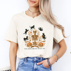 Skeleton Juggling Cats Tee