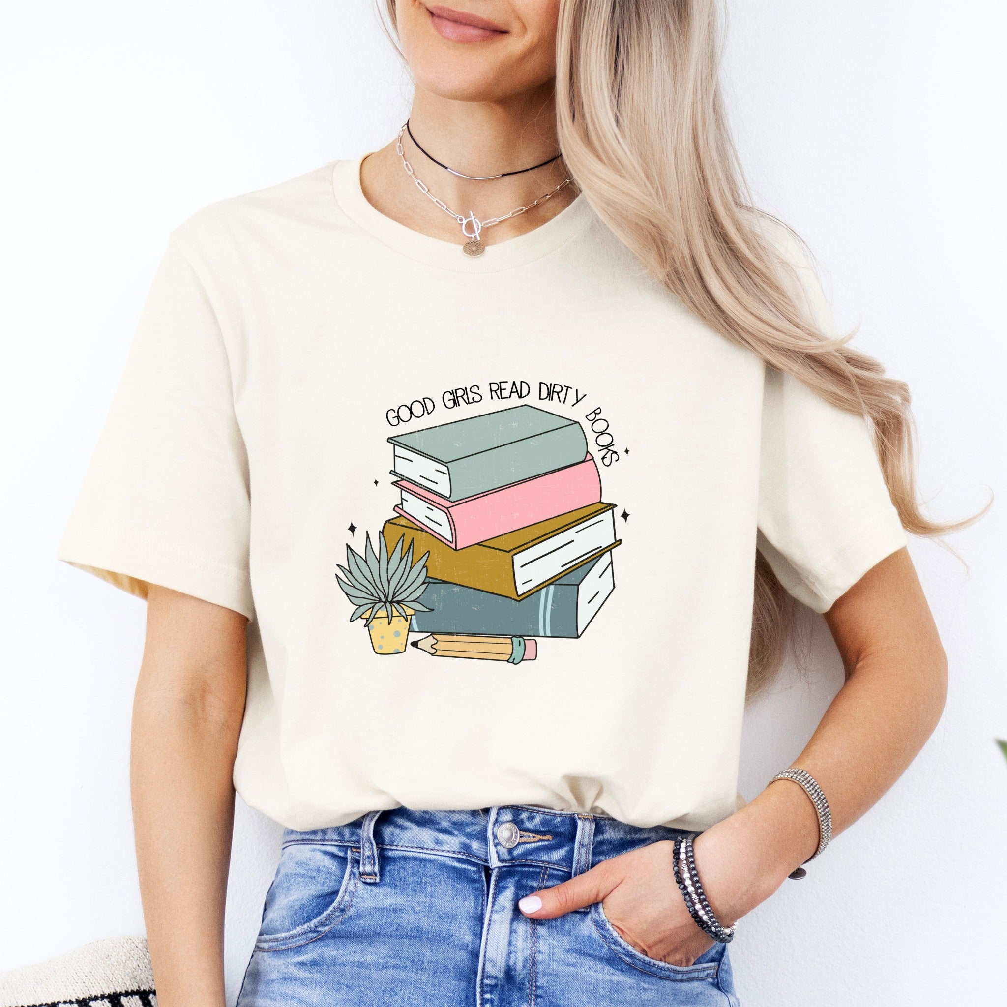 Good Girls Read Dirty Books Tee