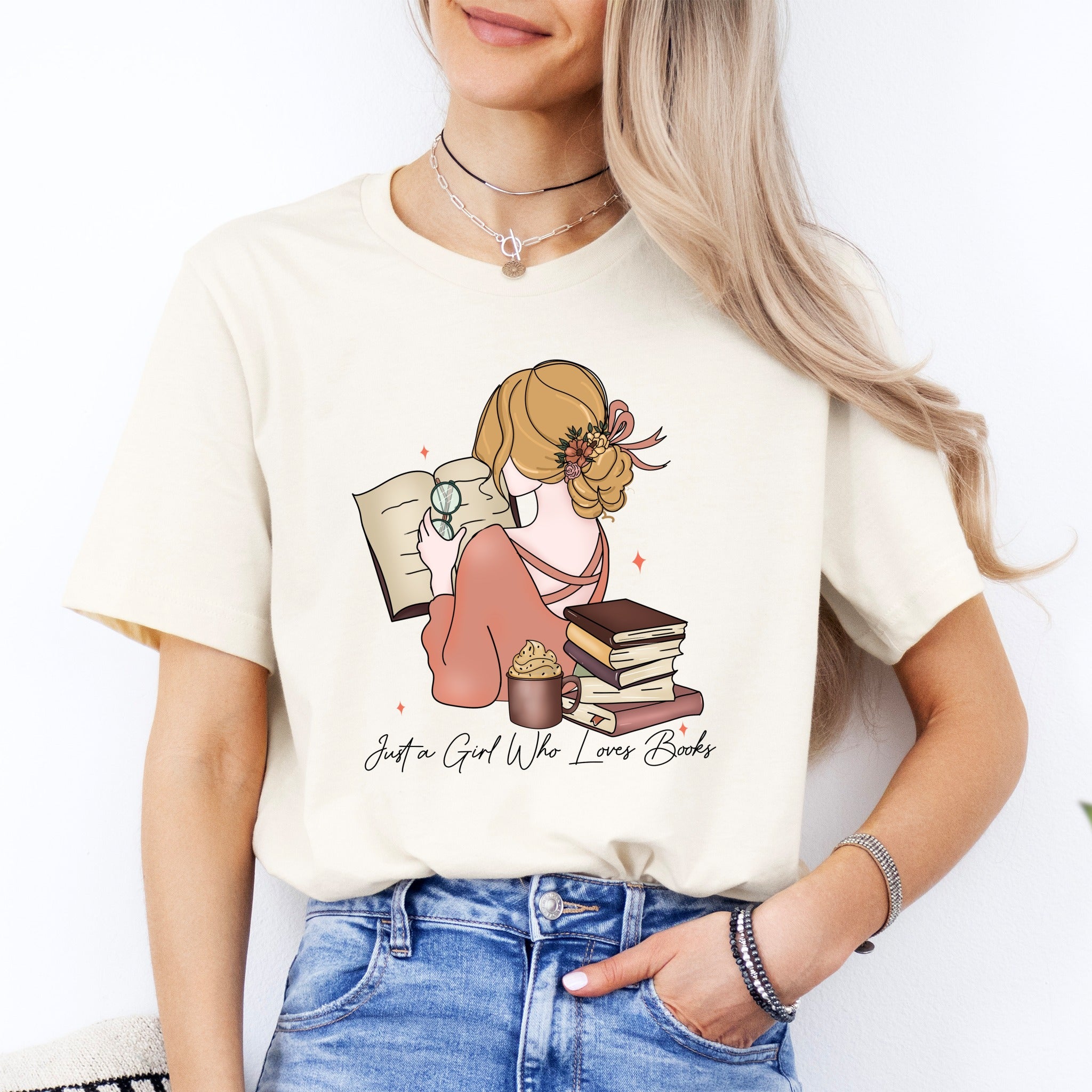 Just a Girl Who Loves Books Tee