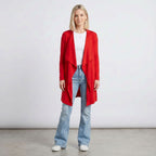 Knee Length Draped Cardigan