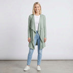 Knee Length Draped Cardigan