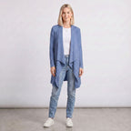 Knee Length Draped Cardigan