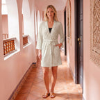 Soft Rib Knit Wrap Robe with Hidden Side Pockets – Everyday & Maternity