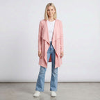 Knee Length Draped Cardigan