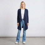Knee Length Draped Cardigan