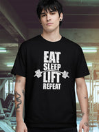 EAT SLEEP LIFT REPEAT T-SHIRT