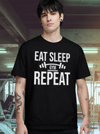 EAT SLEEP GYM REPEAT2 T-SHIRT