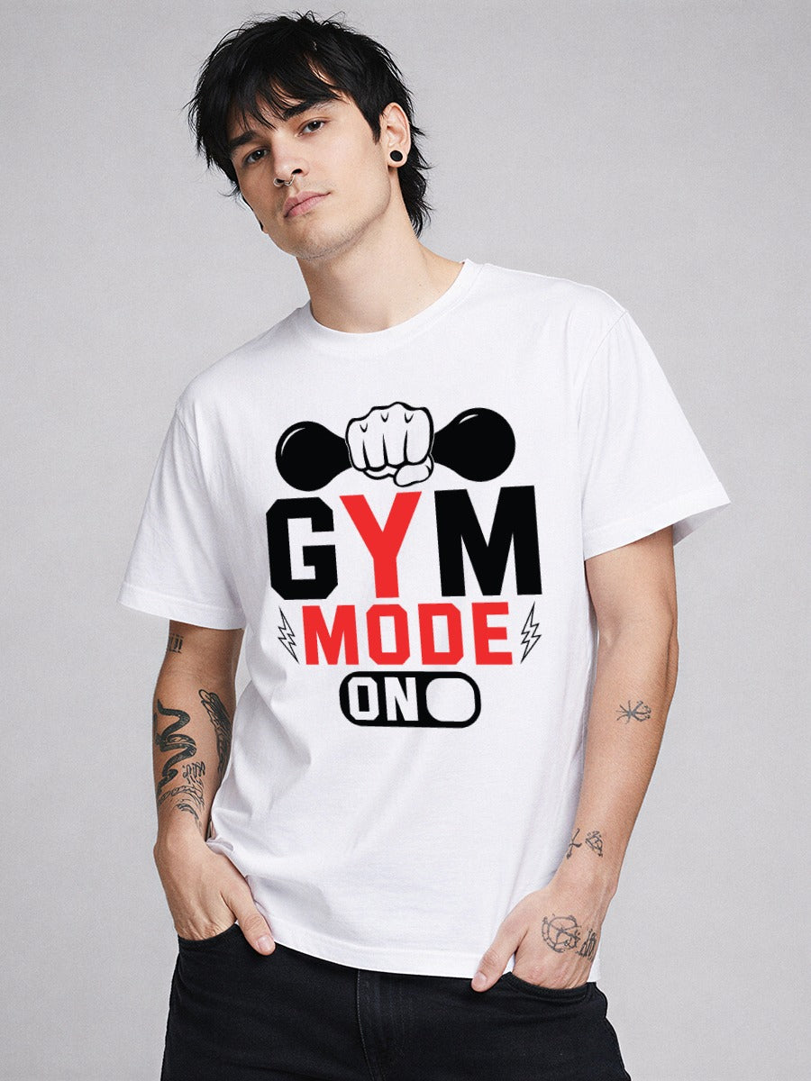 GYM MODE ON T-SHIRT